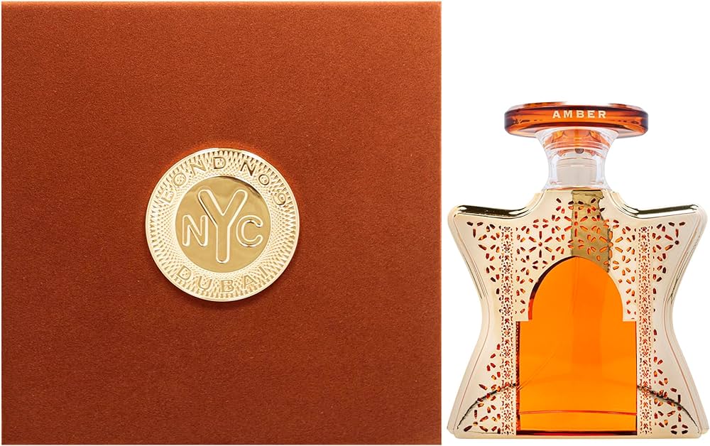 Bond No.9 Dubai Amber Eau De Parfum in elegant packaging, luxury niche fragrance for sale, perfect for datenight.