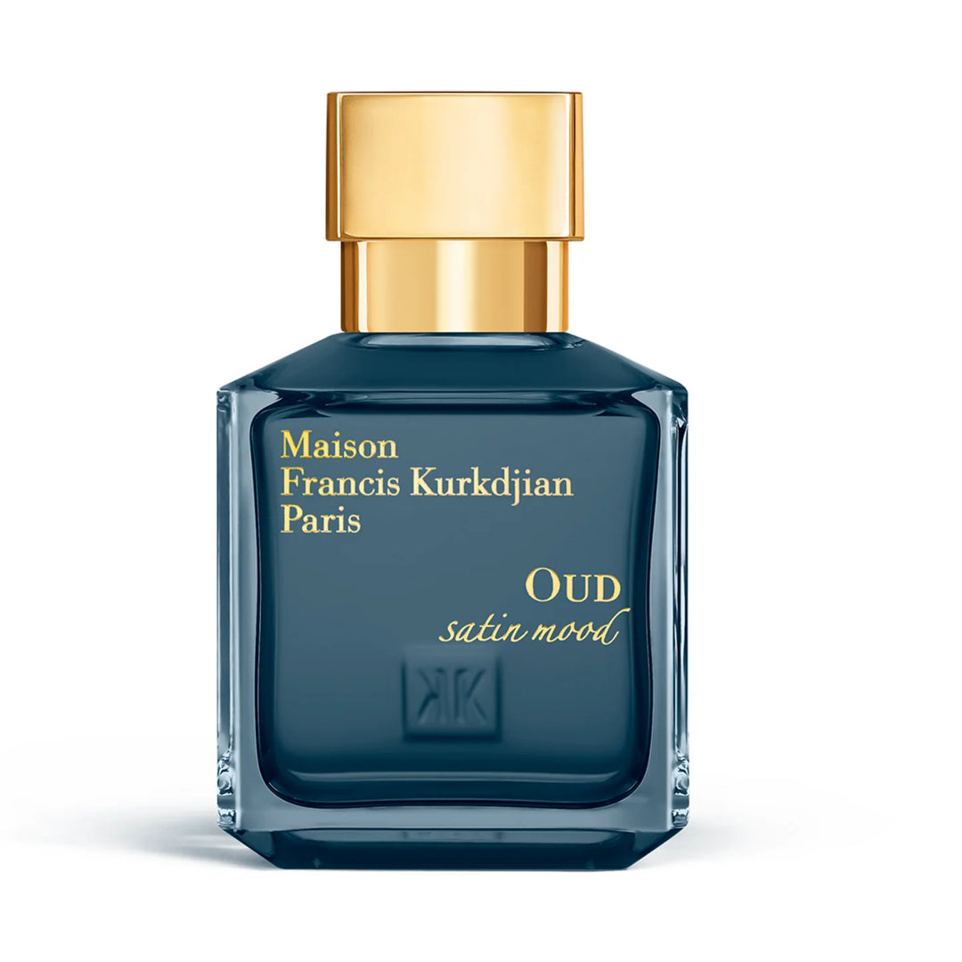 Maison Francis Kurkdjian Oud Satin Mood perfume, luxury 70ml fragrance featuring rose and oud, ideal for date night.