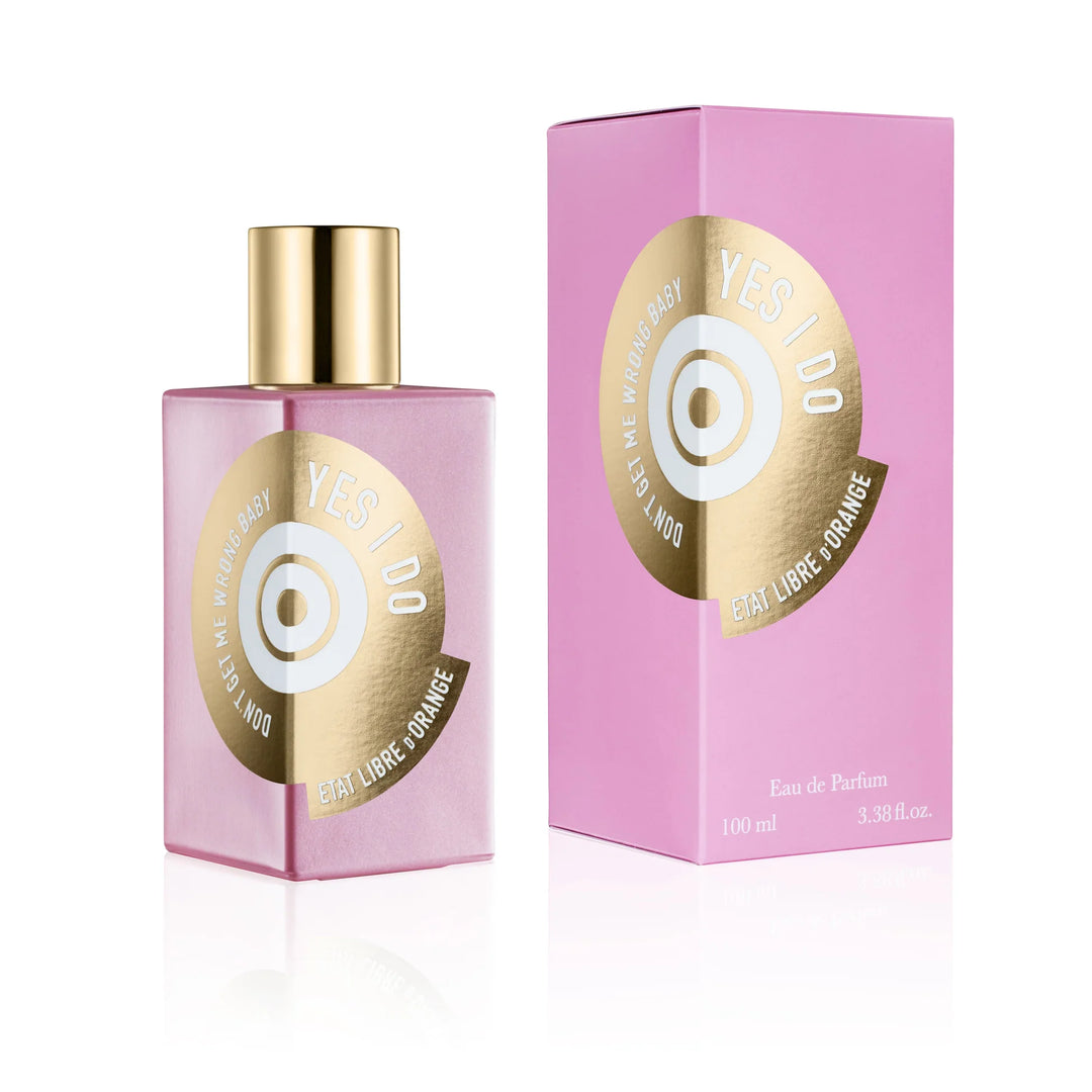 Etat Libre D'orange Yes I Do Eau De Parfum 100 ml with pink packaging, featuring floral and sweet notes.