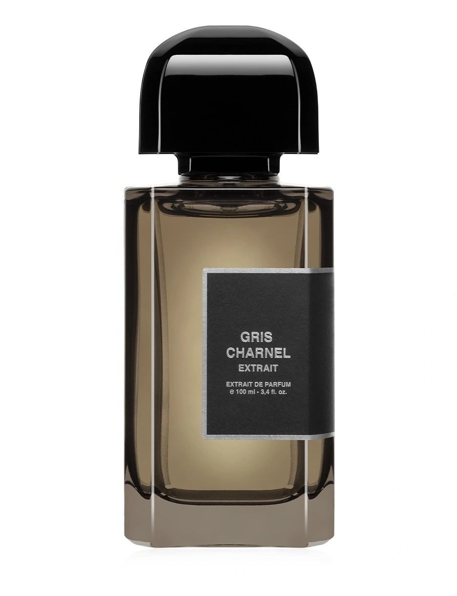 BDK Gris Charnel Extrait 100 ml bottle with elegant black cap, showcasing luxury fragrance collection.