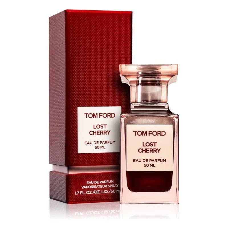Tom Ford Lost Cherry perfume 50ml bottle and box, luxury niche fragrance for sale.